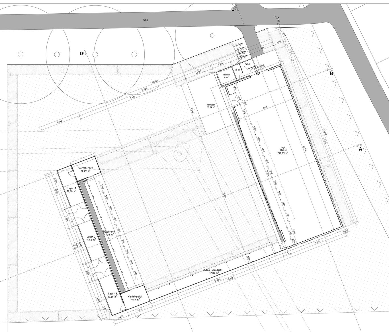 Kyudojo Frankfurt am Main, Floor plan