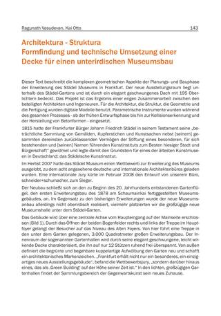 Architektura – Struktura: Formfindung und technische Umsetzung einer Decke für einen unterirdischen Museumsbau, Seite 3