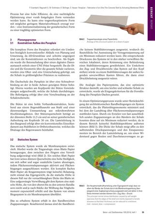 Parapluie – Realisierung einer ultraschlanken Betonschale durch Aktivierung einer Membrantragwirkung, Seite 3
