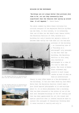 Projective Dialectics – On the relation between the photograph and the building, Seite 11