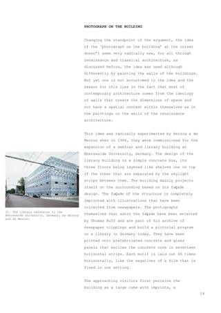 Projective Dialectics – On the relation between the photograph and the building, Seite 19