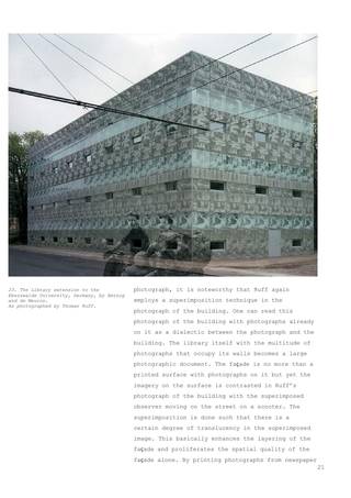Projective Dialectics – On the relation between the photograph and the building, Seite 21