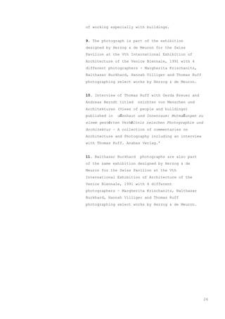 Projective Dialectics – On the relation between the photograph and the building, Seite 26